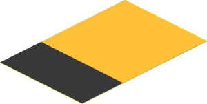 Sticker  2.9 x  1.9 with Black and Chrome Gold Rectangles