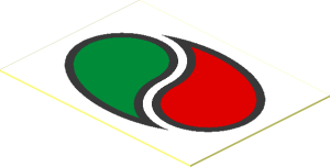Sticker  1.1 x  1.5 with Octan Logo on White
