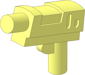 Minifig Gun Short Blaster