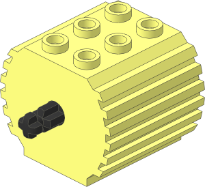Technic Gearbox 20:1 Reduction (Complete Assembly)