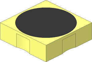 Duplo Tile  2 x  2 with Black Disc Pattern