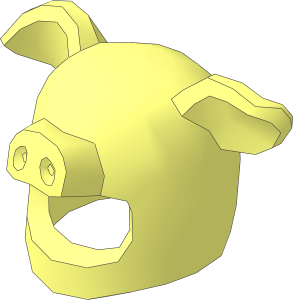 Minifig Headdress Pig
