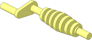 Conveyor Belt Axle with Crank