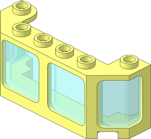 Windscreen  2 x  6 x  2 Vertical Frame with Trans Light Blue Glass