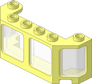 Windscreen  2 x  6 x  2 Vertical Frame with Trans Clear Glass