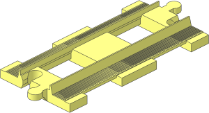 Duplo Train Track Straight  4 x  8