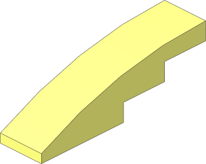 =Slope Brick Curved  4 x  1