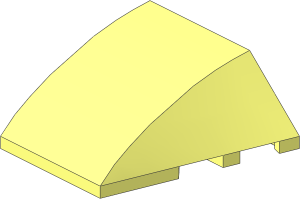 Wedge  4 x  3 Triple Curved without Studs