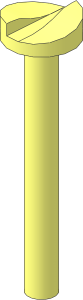 ~Screw 42 x  5 Flat Tamper-Proof Slot
