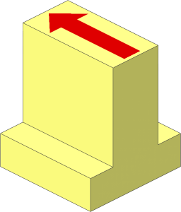 Duplo Train Track Point Lever with Single-Ended Arrow Pattern