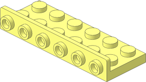 Bracket  2 x  6 -  1 x  6 Up with Rounded Corners
