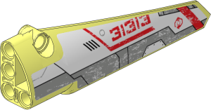 Technic Panel Fairing Smooth #5 (Long) with EV3 Sticker #7