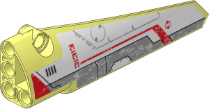 Technic Panel Fairing Smooth #5 (Long) with EV3 Sticker #14