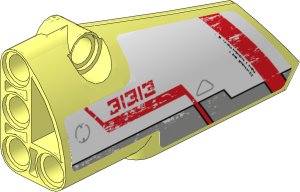Technic Panel Fairing Smooth #3 (Medium) with EV3 Sticker #6
