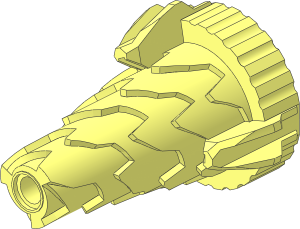 Cone  4 x  4 x  6 Jagged with Inner Gear 24 Teeth