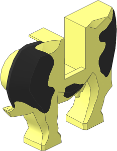 ~Animal Cow Body Left with Black Spots Pattern