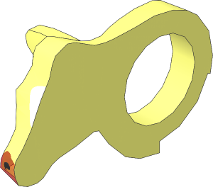 ~Animal Cow Head Right with Blaze, Muzzle and Eye Pattern