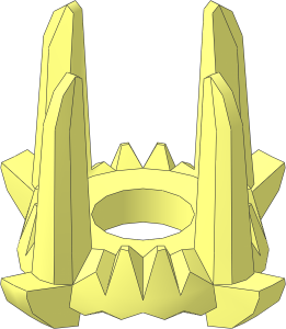 Minifig Crown with  4 Spikes