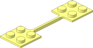 Hinge Plate  2 x  7 with 3L Bendable Coupling Nylon