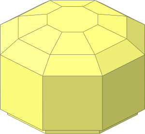 Tile  1 x  1 x  0.5 Octagonal Facetted