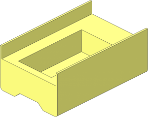 ~Boat Section Middle 6 x 12 x 3.333 Hull