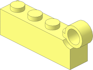 Hinge Brick  1 x  8 Male