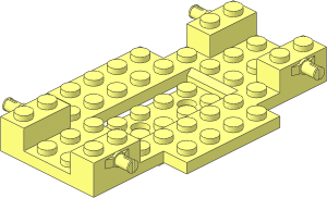 Car Base  6 x 10 x with 2 x 4 Recessed Centre