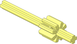Duplo Axle  5 with Gear  8 Tooth