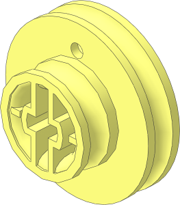 Duplo Wheel with 2 Belt Groves