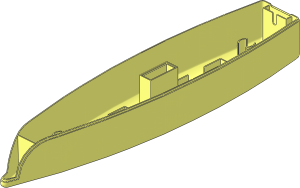 Boat Hull Floating 36 x  7 x  7 Bottom