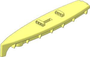 Boat Hull Floating 36 x  7 x  7 Top