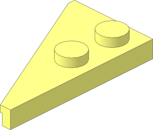 Wing  2 x  4 Right with Truncated Tip