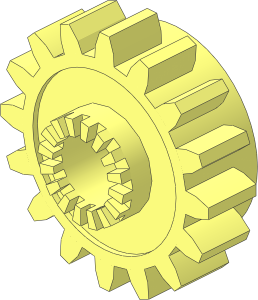 Technic Gear 16 Tooth with Clutch
