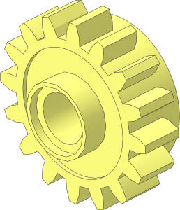 Technic Gear 16 Tooth with Clutch Smooth