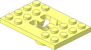 Technic Plate  4 x  6 with 4 Position Gear Shift Gate