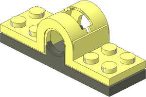 Electric Technic Pole Reverser with Dark Grey Bottom - Body