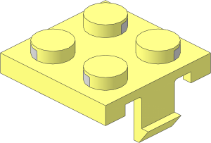 ~Electric Brick  2 x  2 x  0.667 with Side Clamps