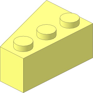 Wedge  3 x  2 Right with Grille Sticker