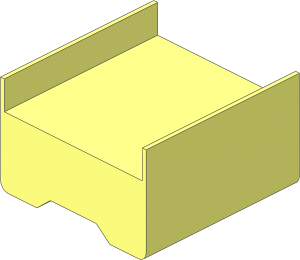 ~Boat Section Middle  6 x  8 x  3.333 Hull