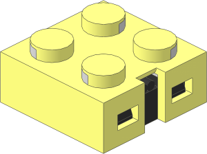 Electric Brick  2 x  2 x  0.667 with Closed Bottom