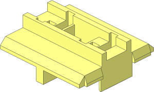 ~Electric Brick  2 x  2 x  0.667 Underside with Closed Bottom
