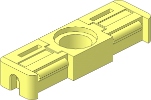 Technic Flex-System Pin Connector Double Closed