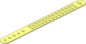 Bracelet 25L with 14 x  2 Studs (Formed Straight)