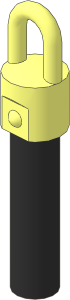 Minifig Weapon Nunchaku Handle with Black Grip