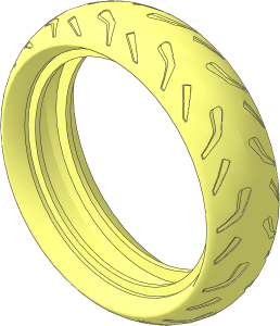 Tyre 23/ 41 x 75 Motorcycle with Racing Tread