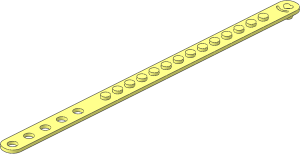 Bracelet 24.5L with 14 x  1 Studs (Formed Straight)