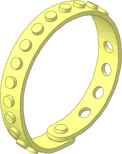 Bracelet 24.5L with 14 x  1 Studs (Formed Looped)