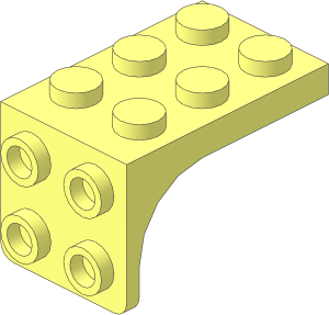 Bracket  3 x  2 -  2 x  2 Down with Rounded Brace