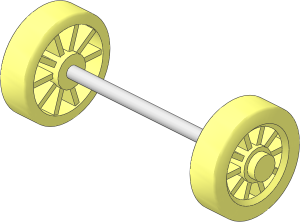 ~Axle Steel  6 x 108 with Two Wheels  6 x 20