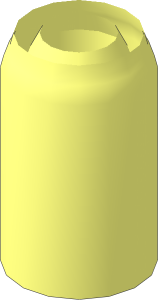 ~Technic Pneumatic Tube End (Bulged)